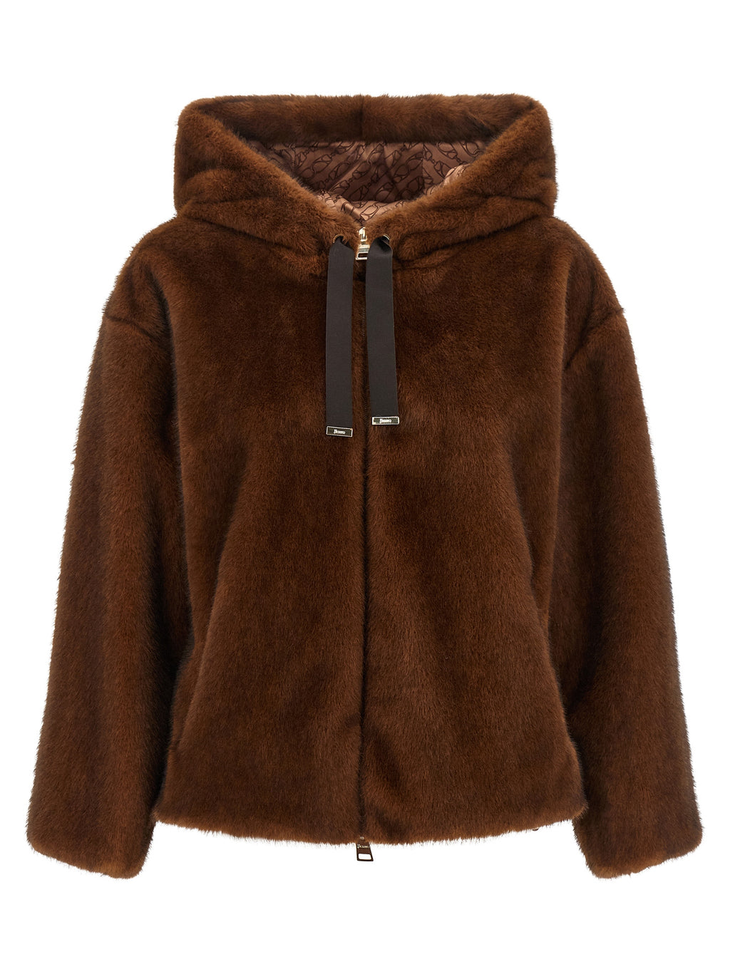 Herno Bomberjacke aus braunem Polyester
