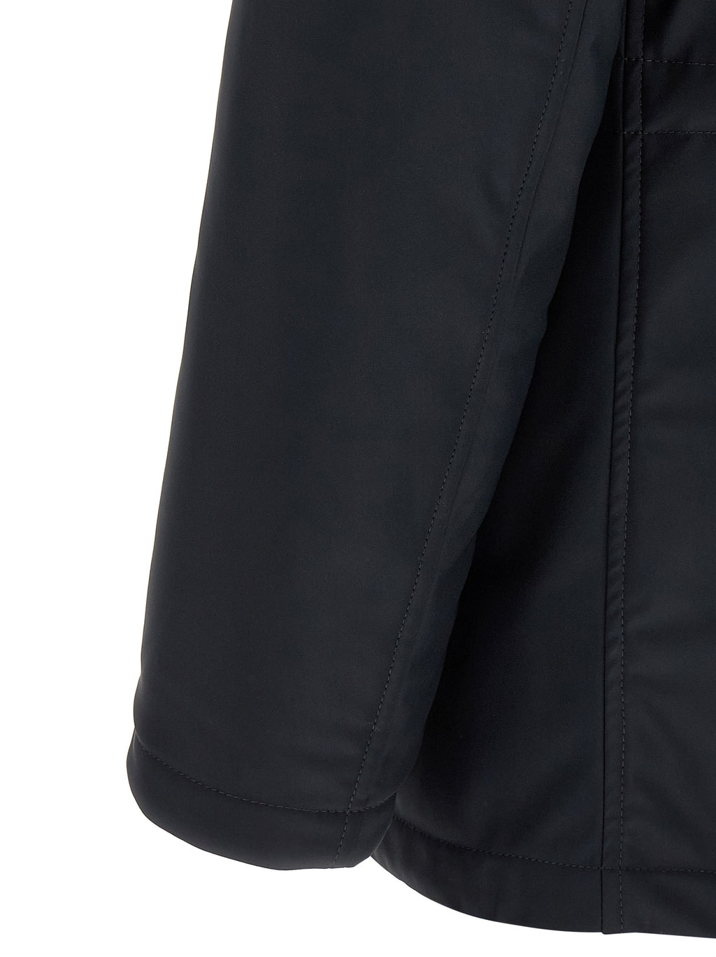 Herno Blaue Polyamid-Jacke in voller Länge