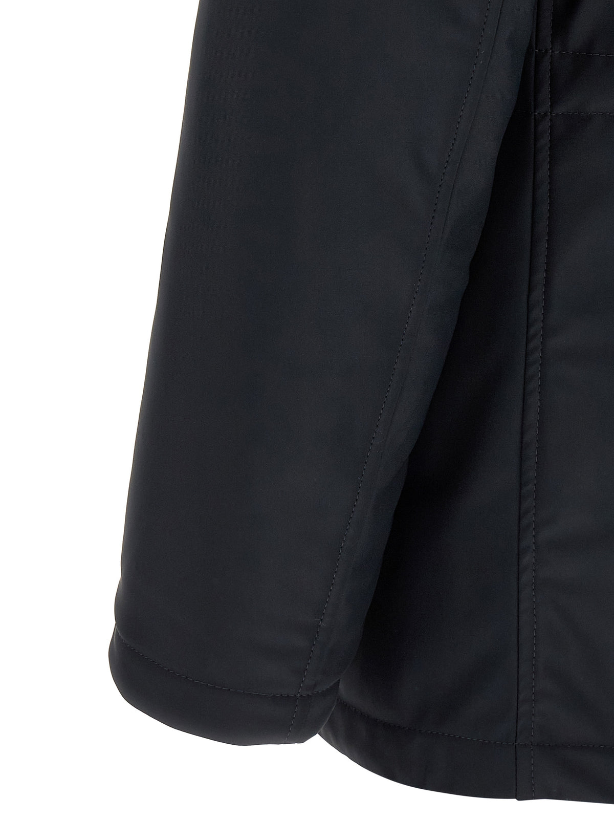 Herno Blaue Polyamid-Jacke in voller Länge