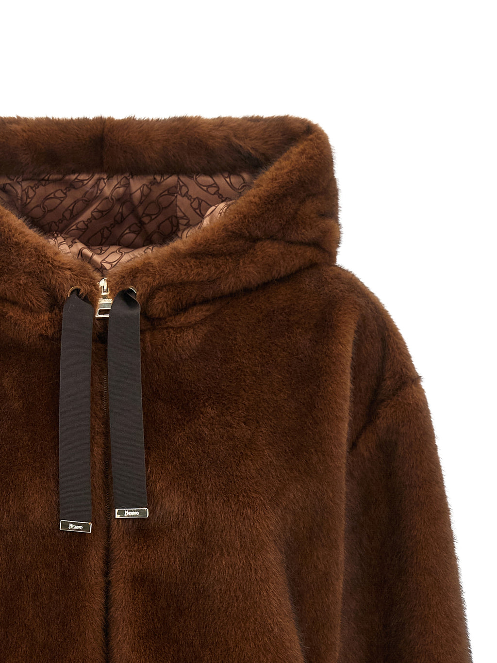Herno Bomberjacke aus braunem Polyester