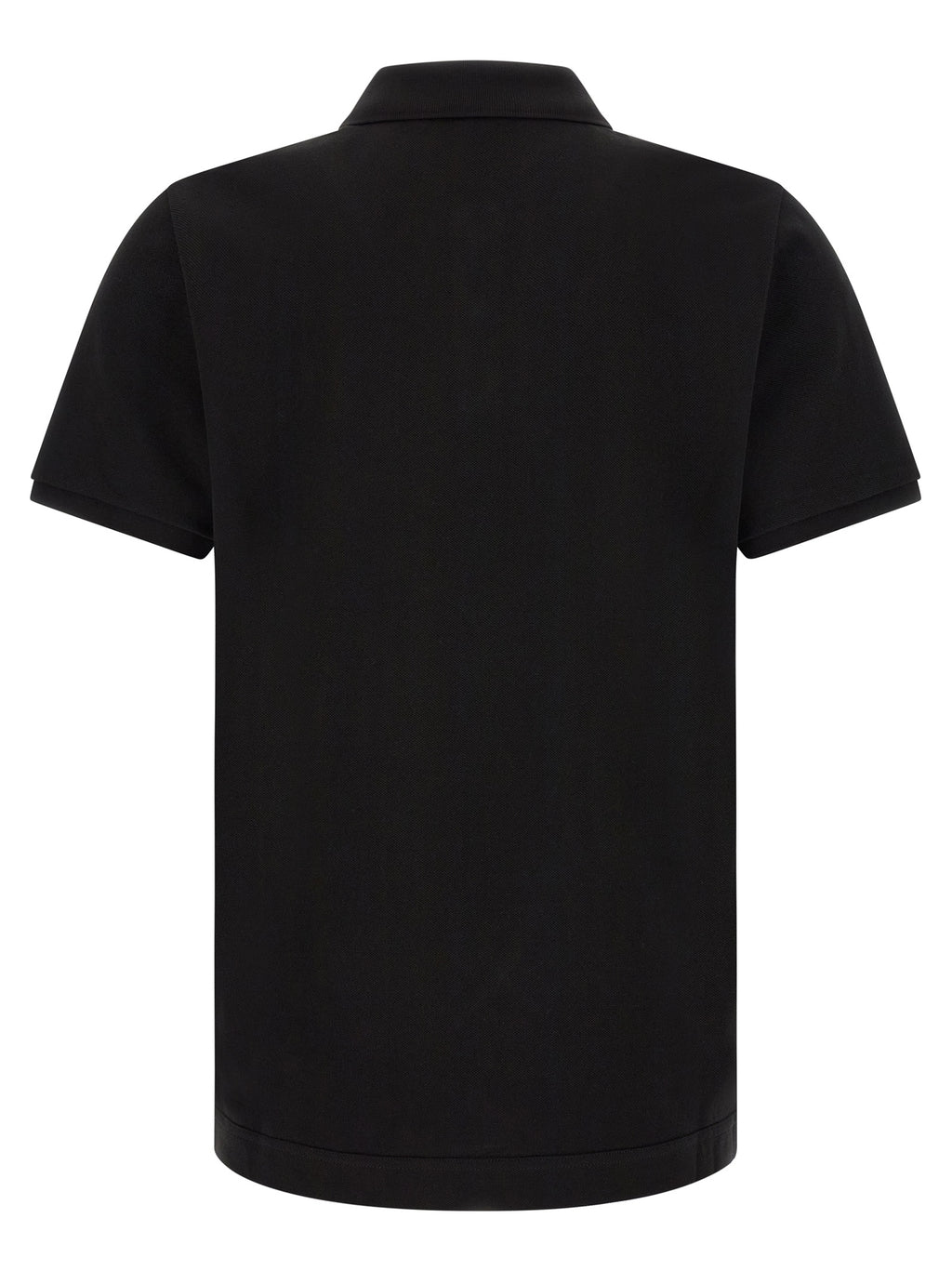 Moncler Black Leather Polo Shirt