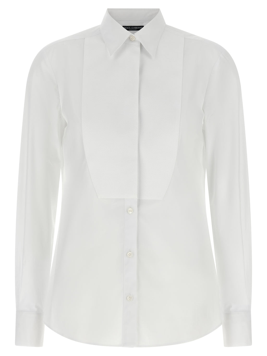 Dolce & Gabbana White Cotton Blouse