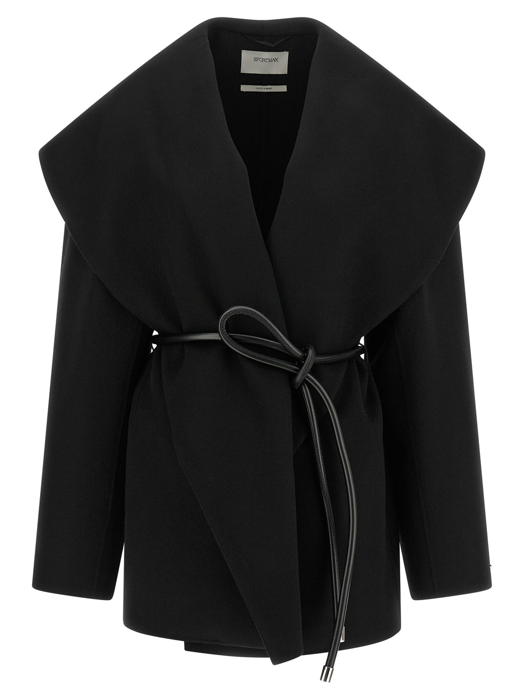 Sportmax Black Wool Coat