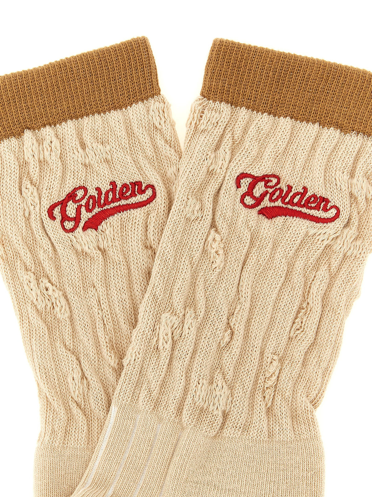 Golden Goose Socken aus beiger Baumwolle