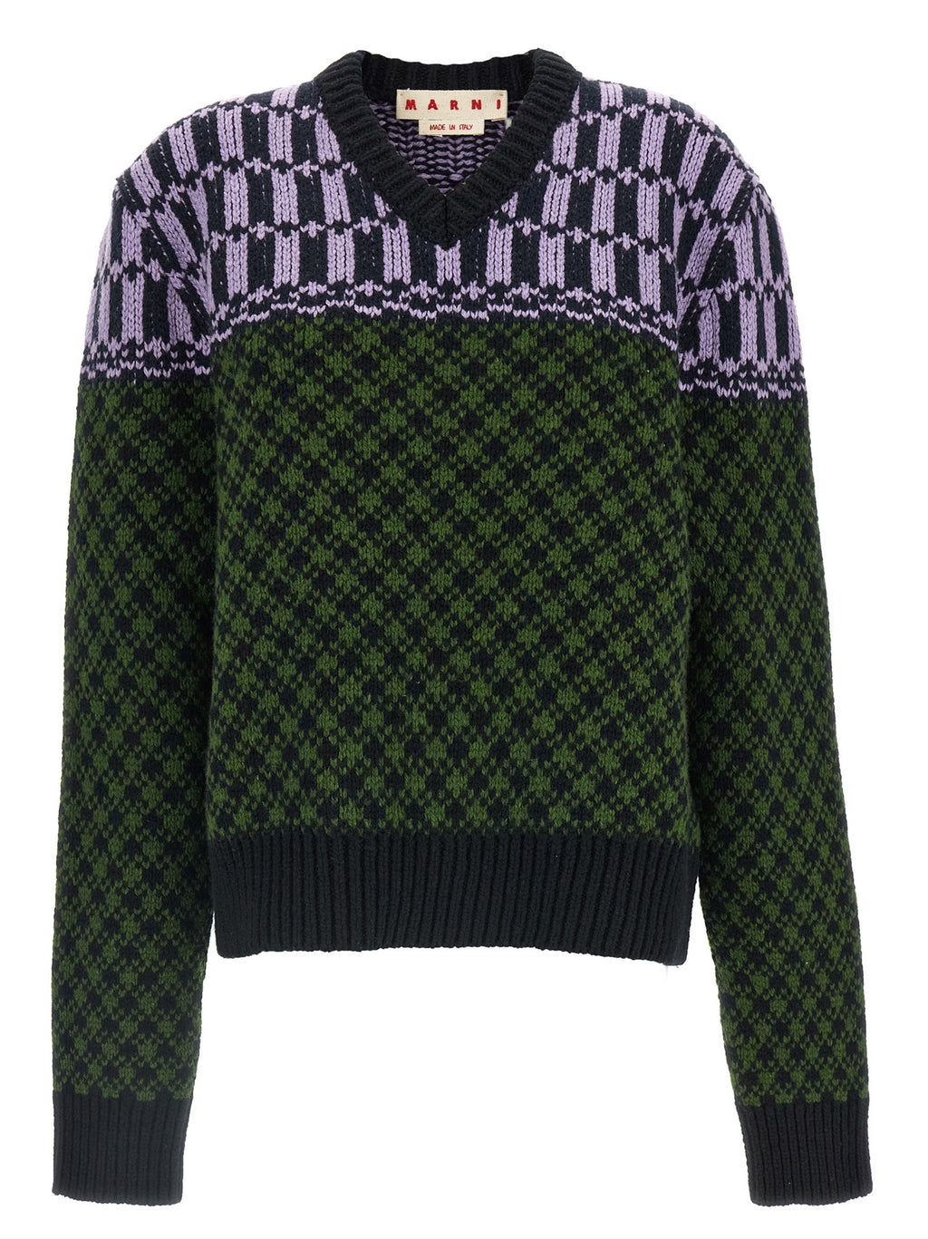 Marni Strickjacke aus mehrfarbiger Wolle
