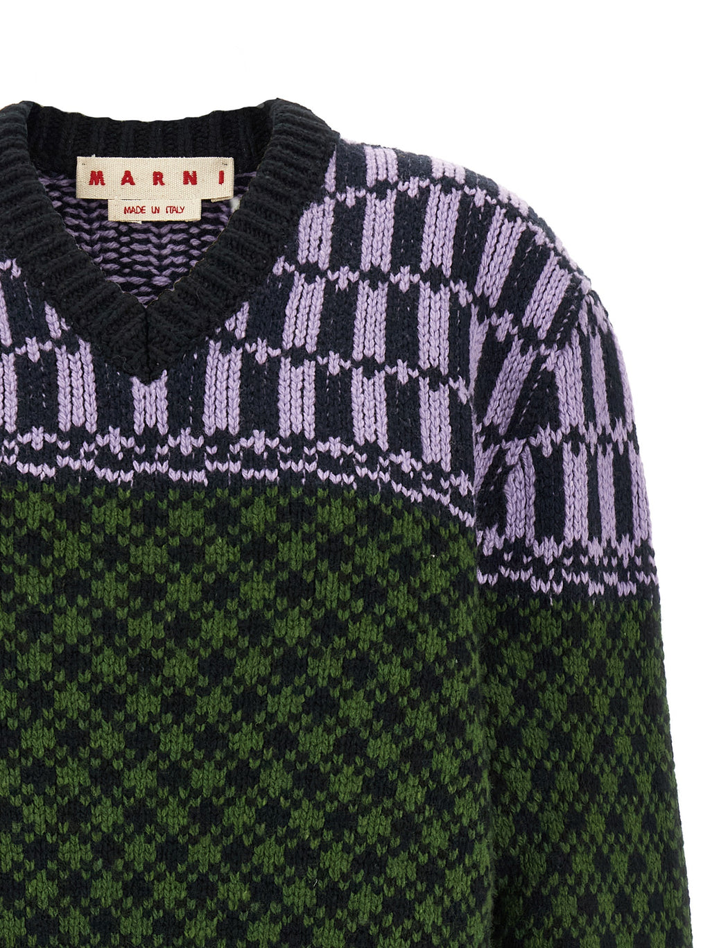 Marni Strickjacke aus mehrfarbiger Wolle