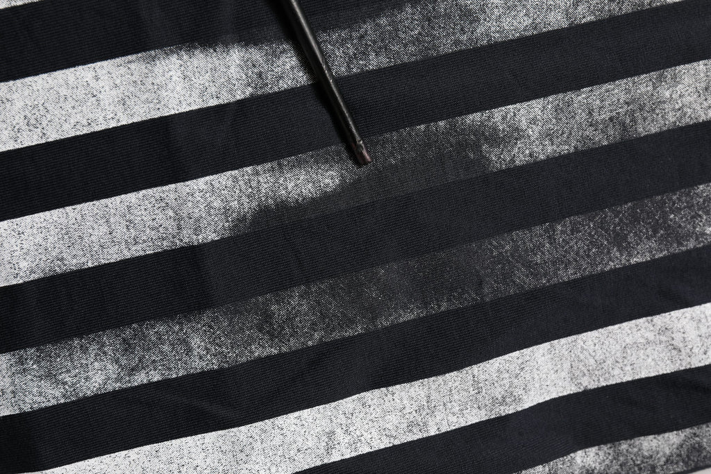 Dolce & Gabbana Blue Striped Print Cotton Crew Neck  T-shirt