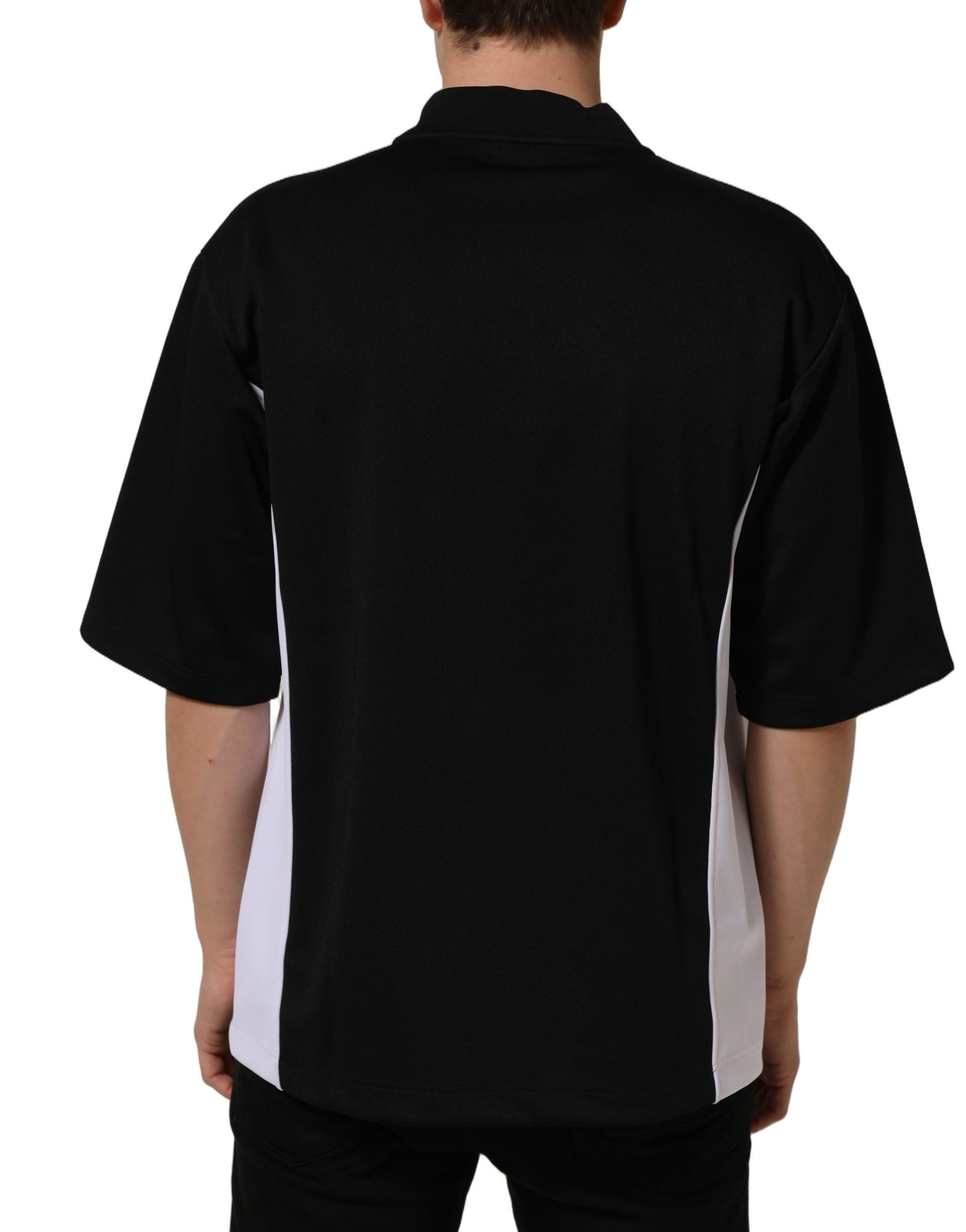 Dolce & Gabbana Black Polyester DGVIB3 Oversized Jersey T-shirt