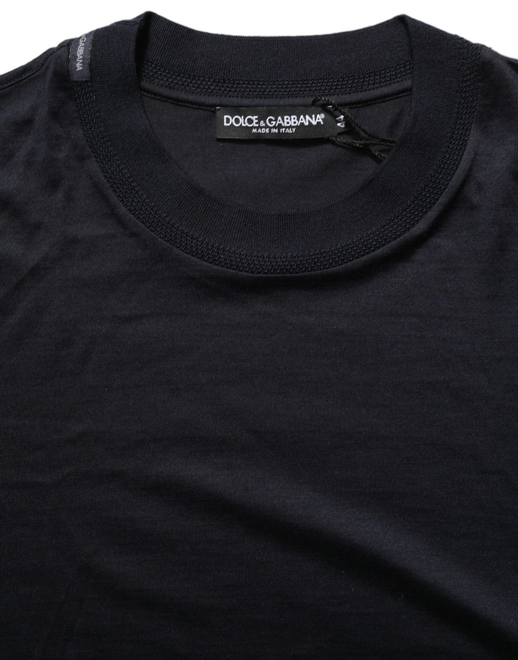 Dolce & Gabbana Blue Cotton Crew Neck Short Sleeve T-shirt