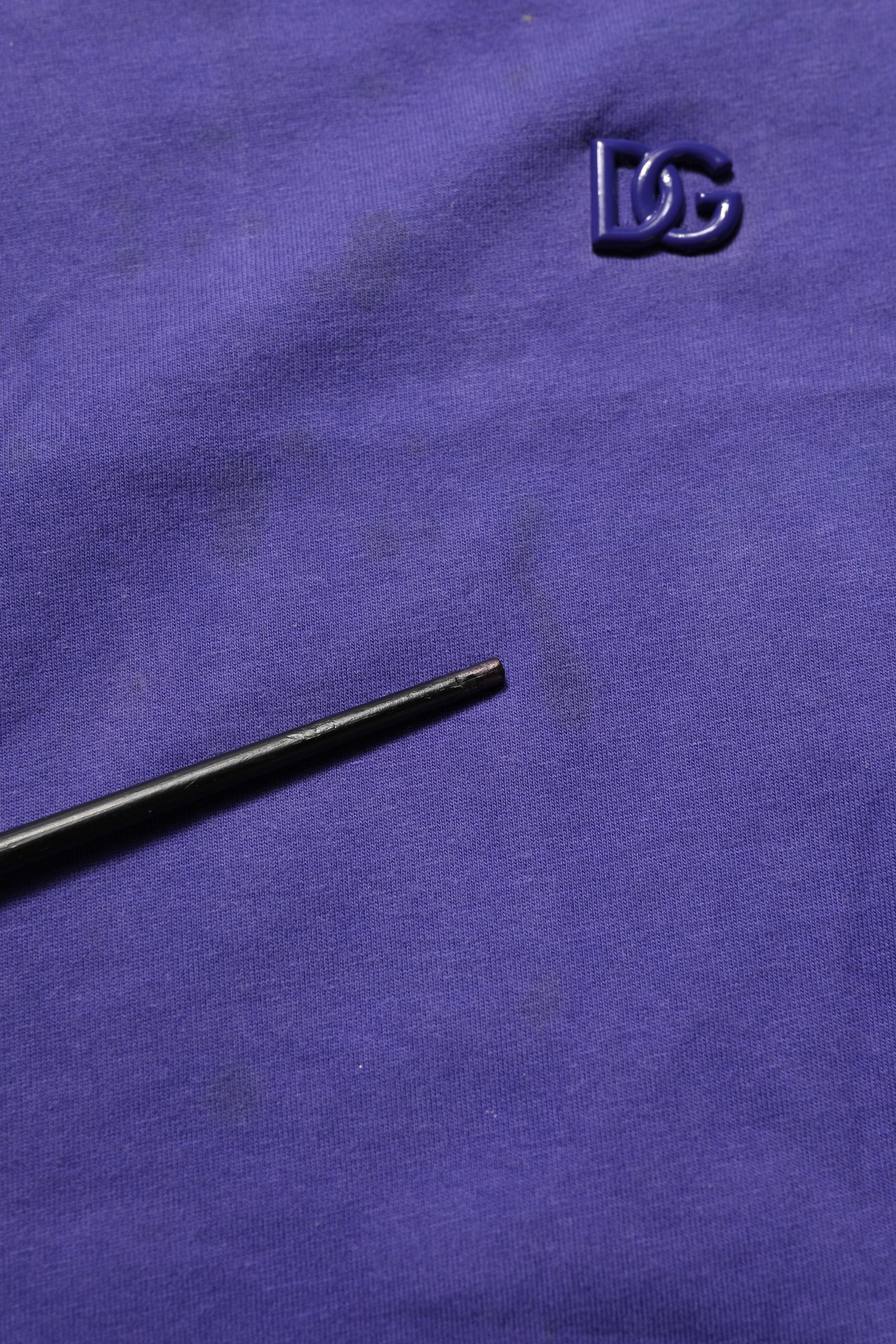 Dolce & Gabbana Violet Cotton Crew Neck Short Sleeve T-shirt