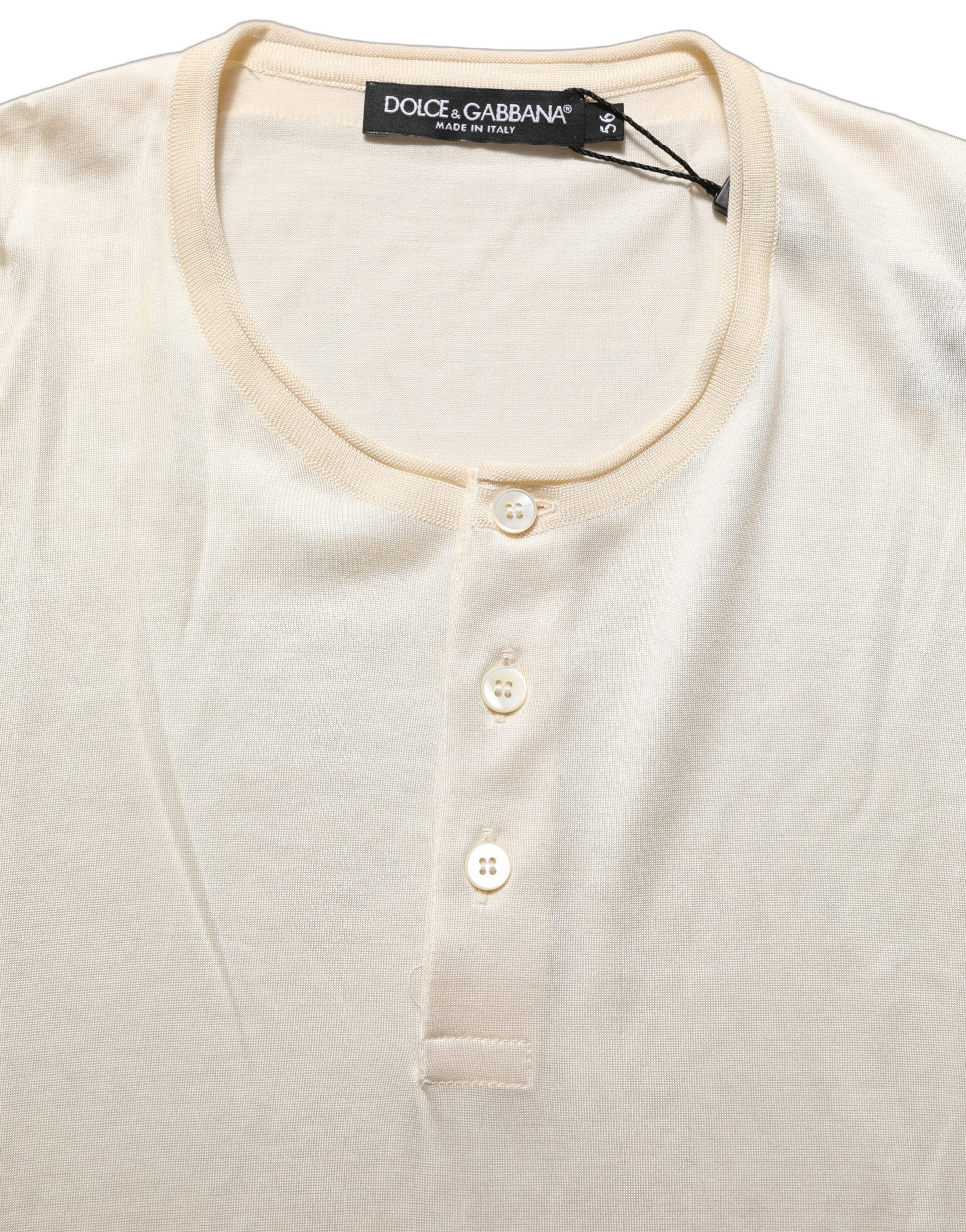 Dolce & Gabbana White Short Sleeve Collared Polo T-shirt