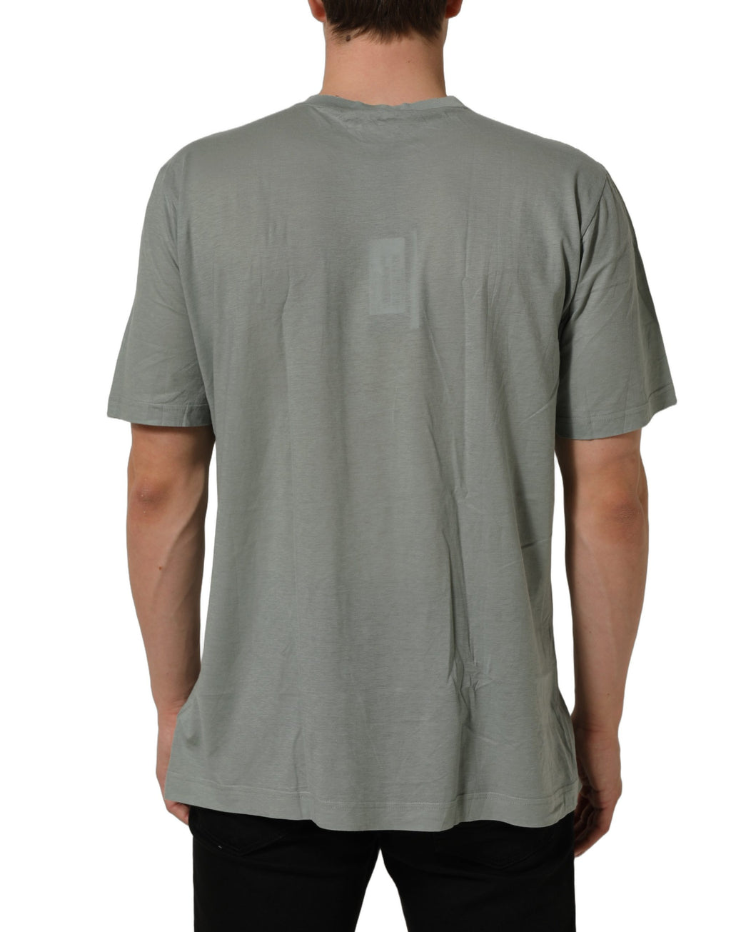 Dolce & Gabbana Green Cotton Short Sleeve Crew Neck T-shirt
