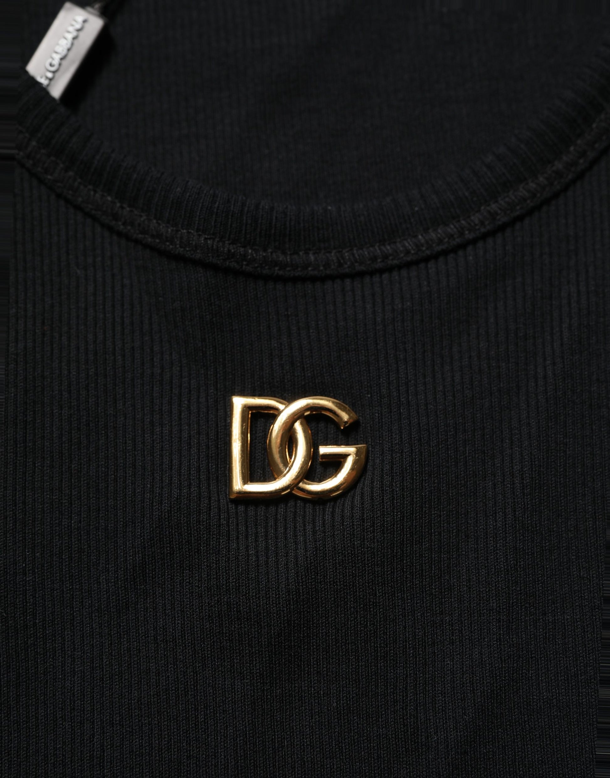 Dolce & Gabbana Beige Tropical Print Cotton Crew Neck T-shirt