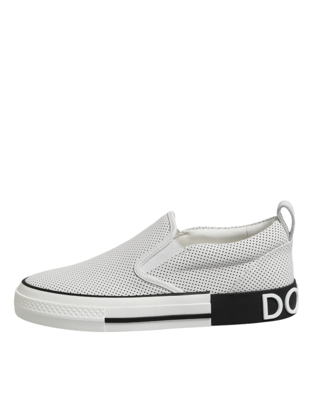 Dolce & Gabbana White Perforated Custom 2.Zero Sneakers Shoes