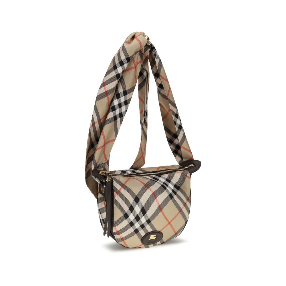 Burberry Beige Seidenschultertasche