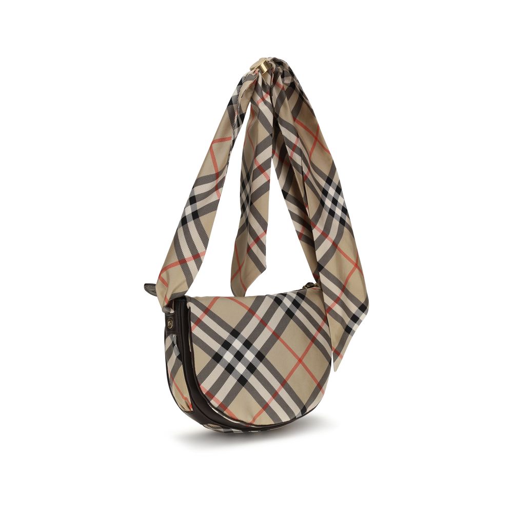 Burberry Beige Seidenschultertasche