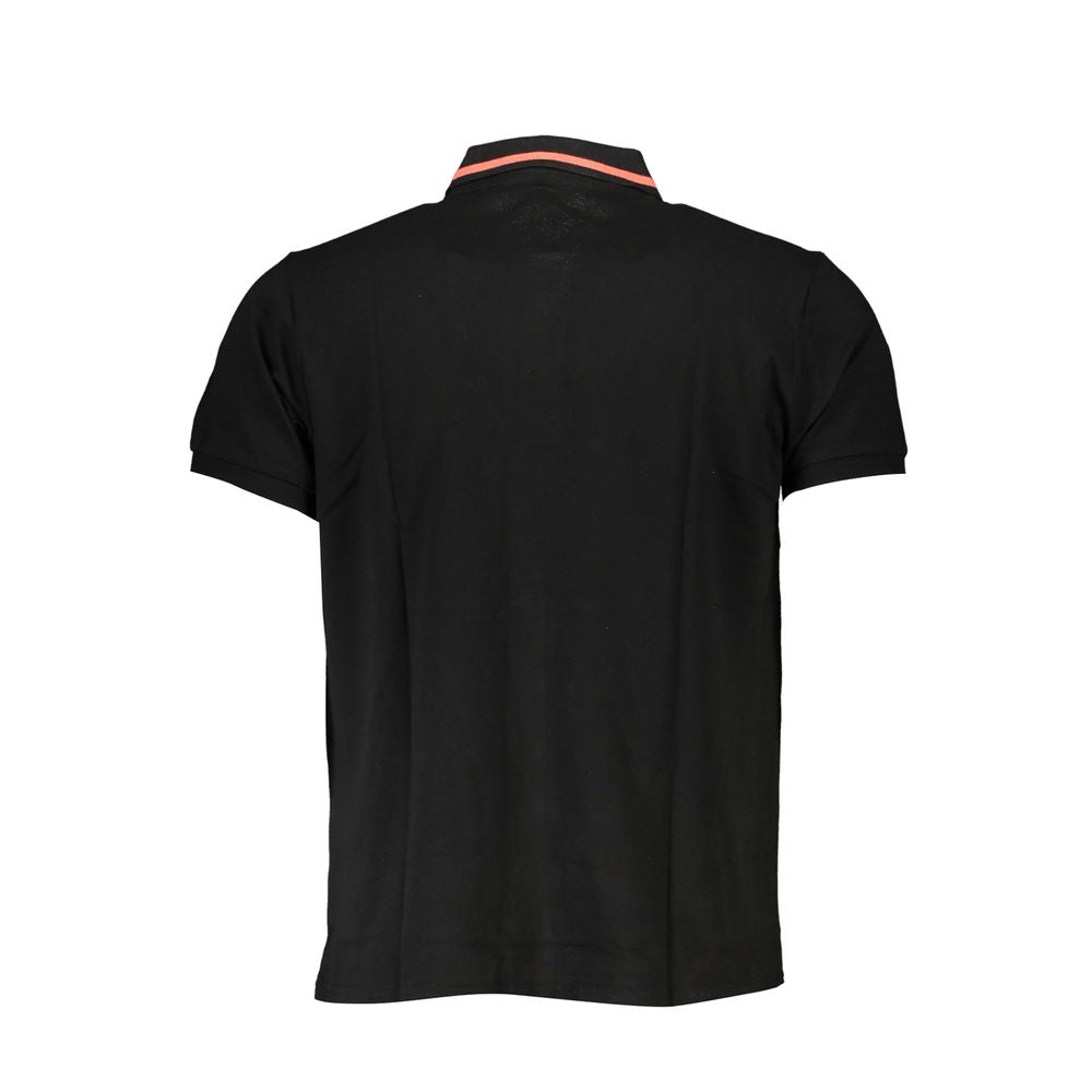 Cavalli Class Poloshirt für Herren aus schwarzer Baumwolle