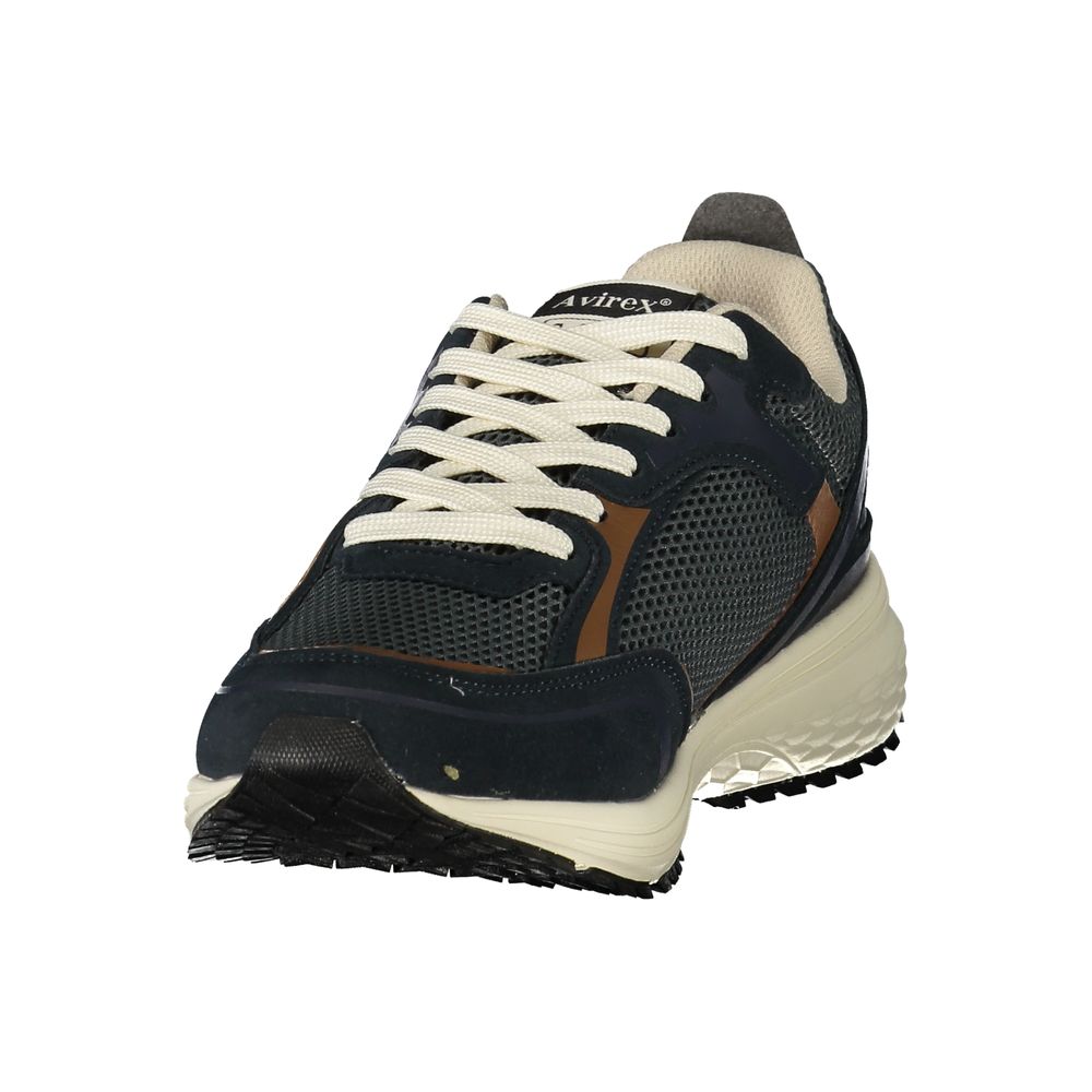 Avirex Blue Polyurethane Men's Sneaker