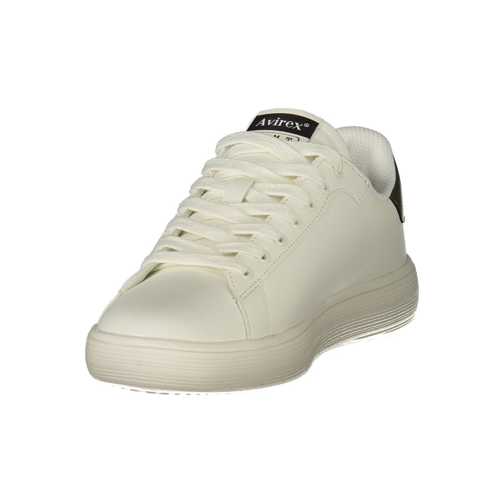 Avirex Herren-Sneaker aus weißem Polyurethan