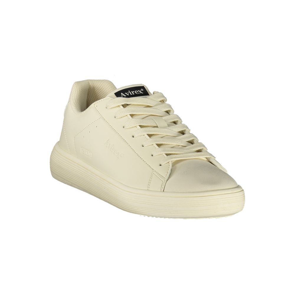 Avirex White Polyurethane Men's Sneaker
