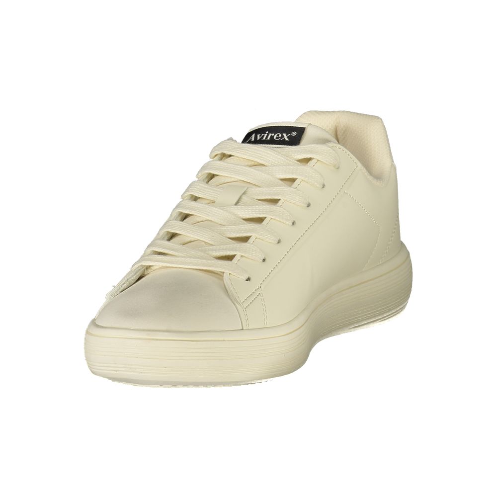 Avirex White Polyurethane Men's Sneaker
