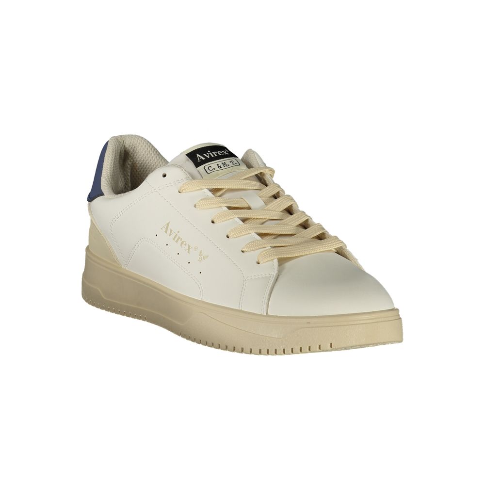 Avirex Bianco Polyurethan Herren-Sneaker