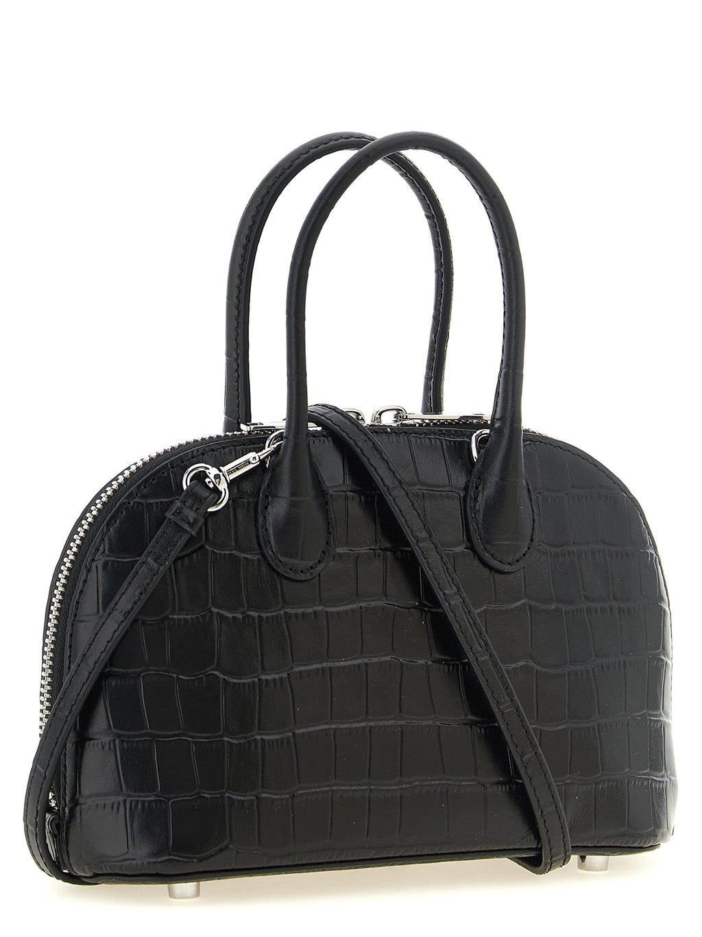 Self-Portrait Black Cowhide Handbag