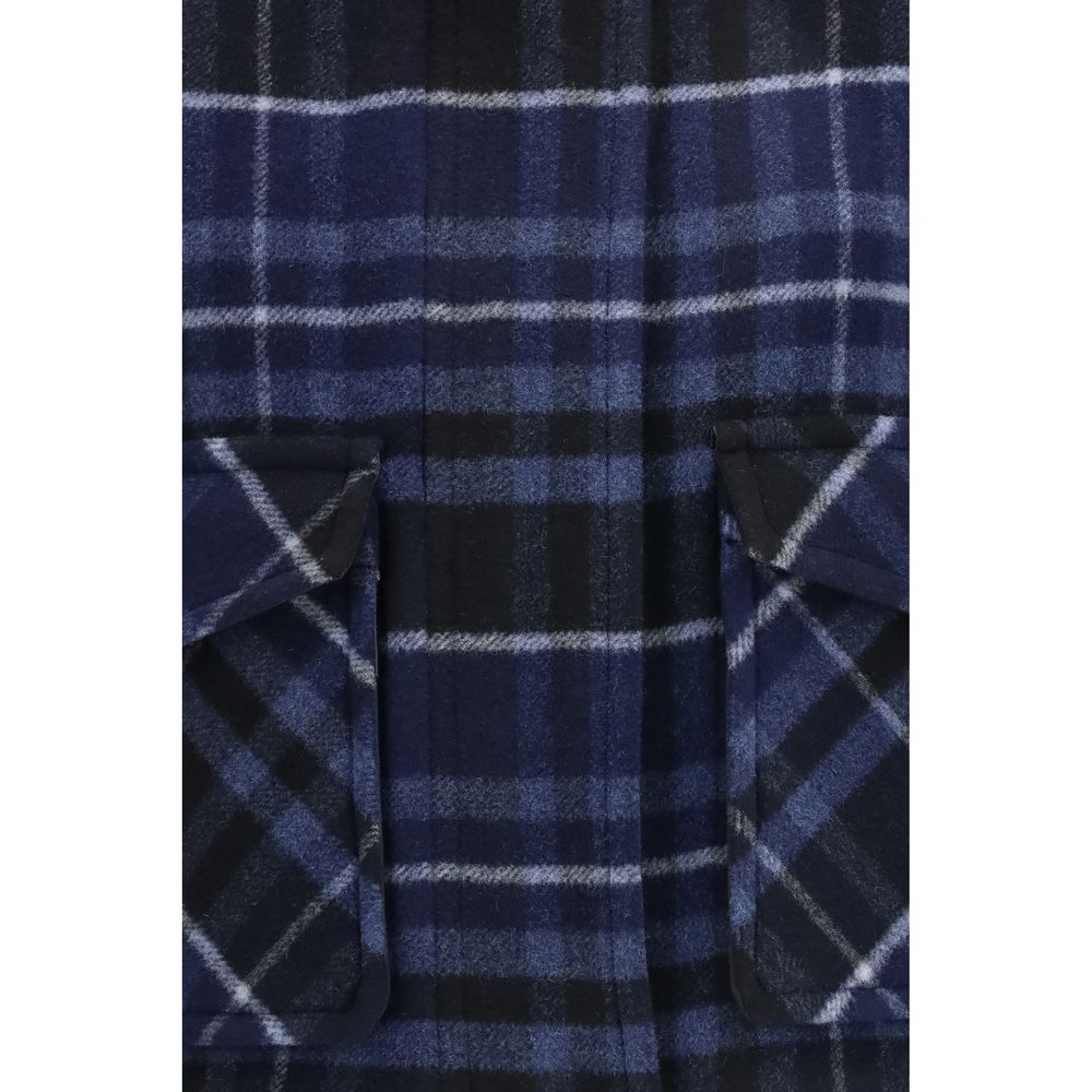 Veste en coquille en laine bleu Oves Aries PINKO