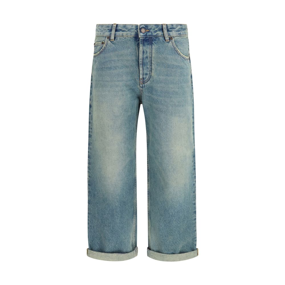 Darkpark blaue Boyfriend-Jeans aus Baumwolle