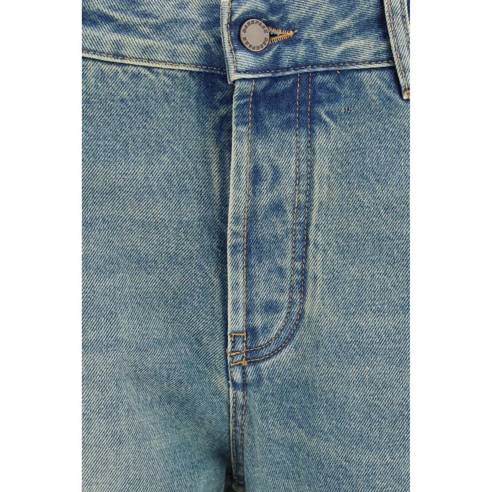 Darkpark blaue Boyfriend-Jeans aus Baumwolle