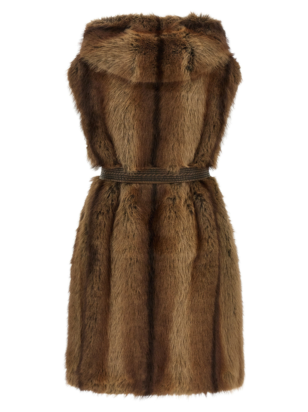 PINKO Veste sans manches marron en polyester