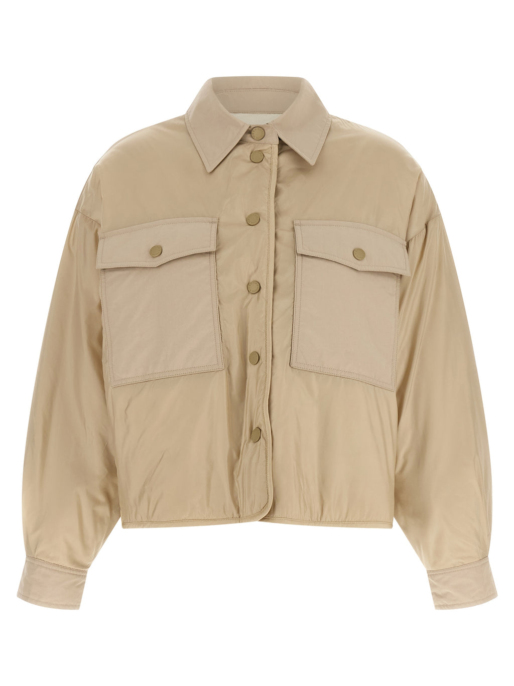 Max Mara Beige Polyester-Maxijacke