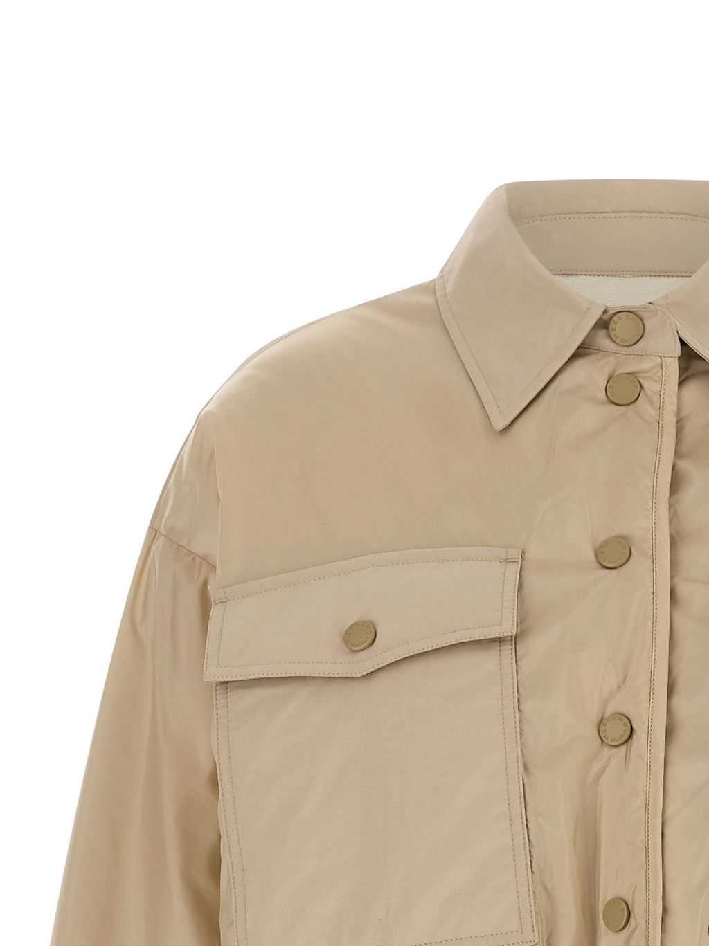 Max Mara Beige Polyester-Maxijacke