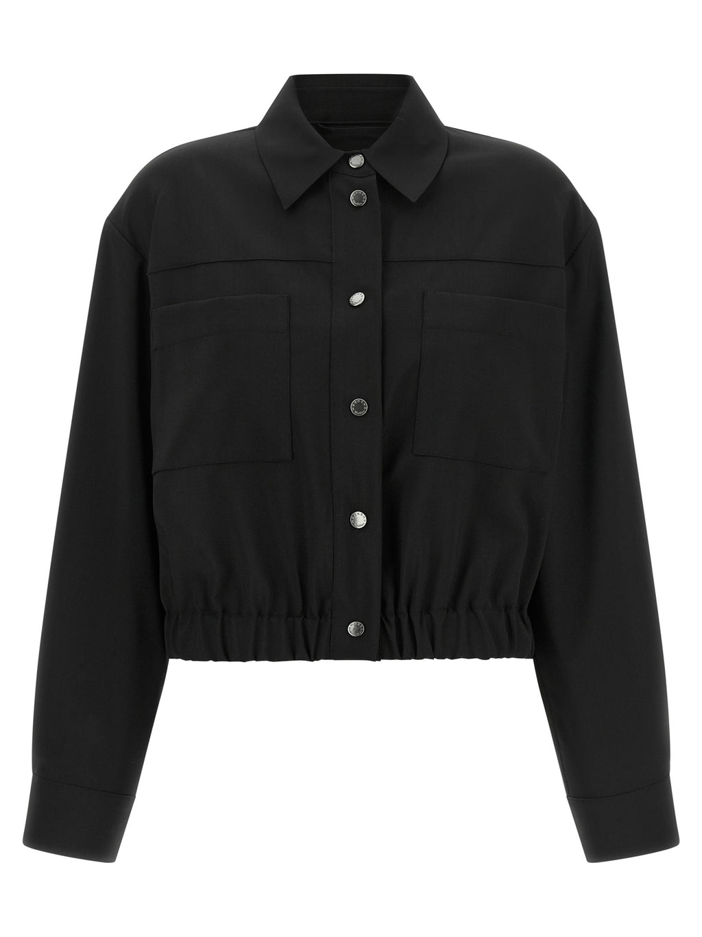 Veste longue Max Mara en laine noire