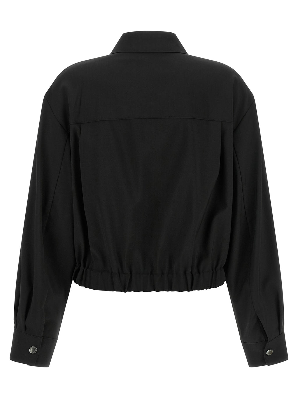 Veste longue Max Mara en laine noire