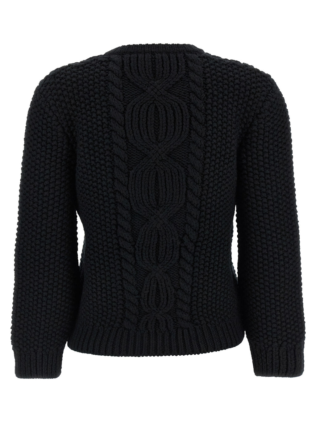 Saint Laurent Strickjacke aus schwarzer Wolle