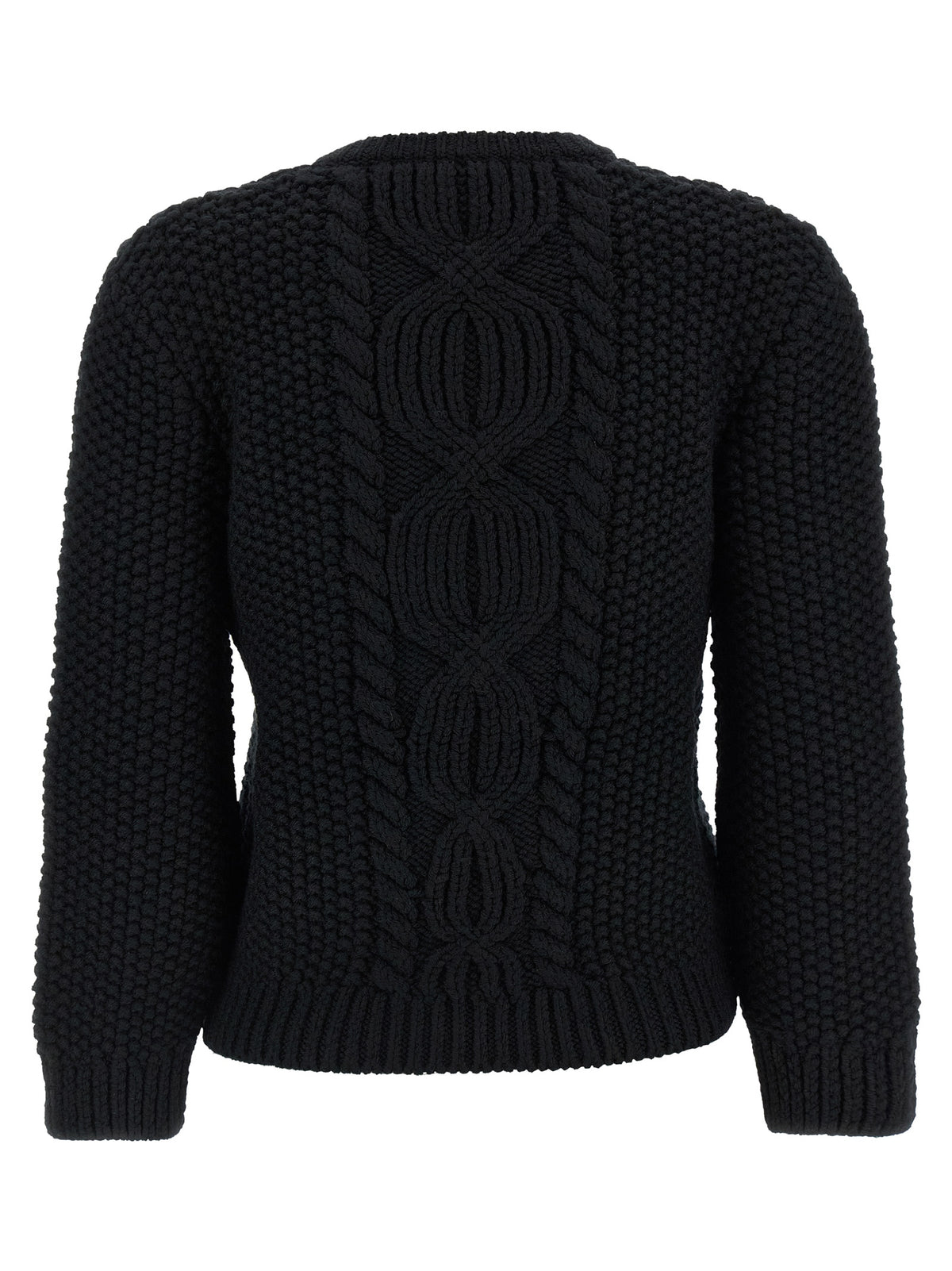 Saint Laurent Strickjacke aus schwarzer Wolle
