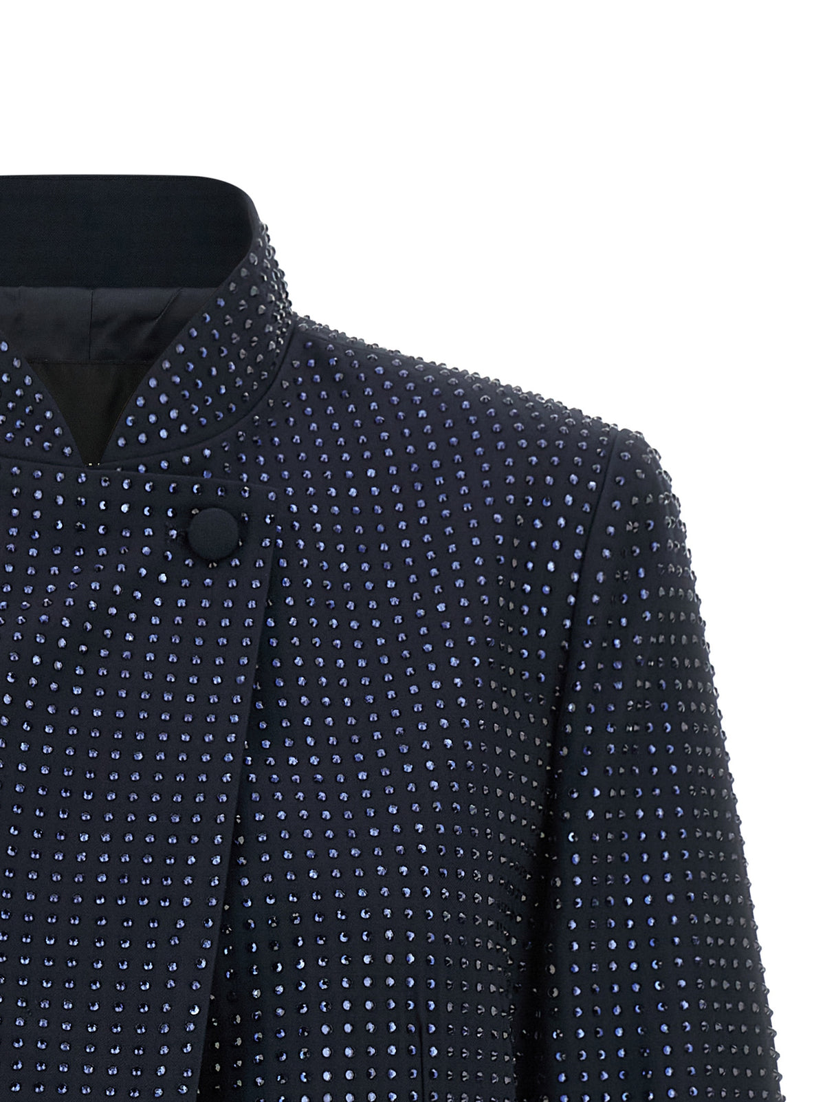 PINKO Blaue Polyesterjacke in voller Länge