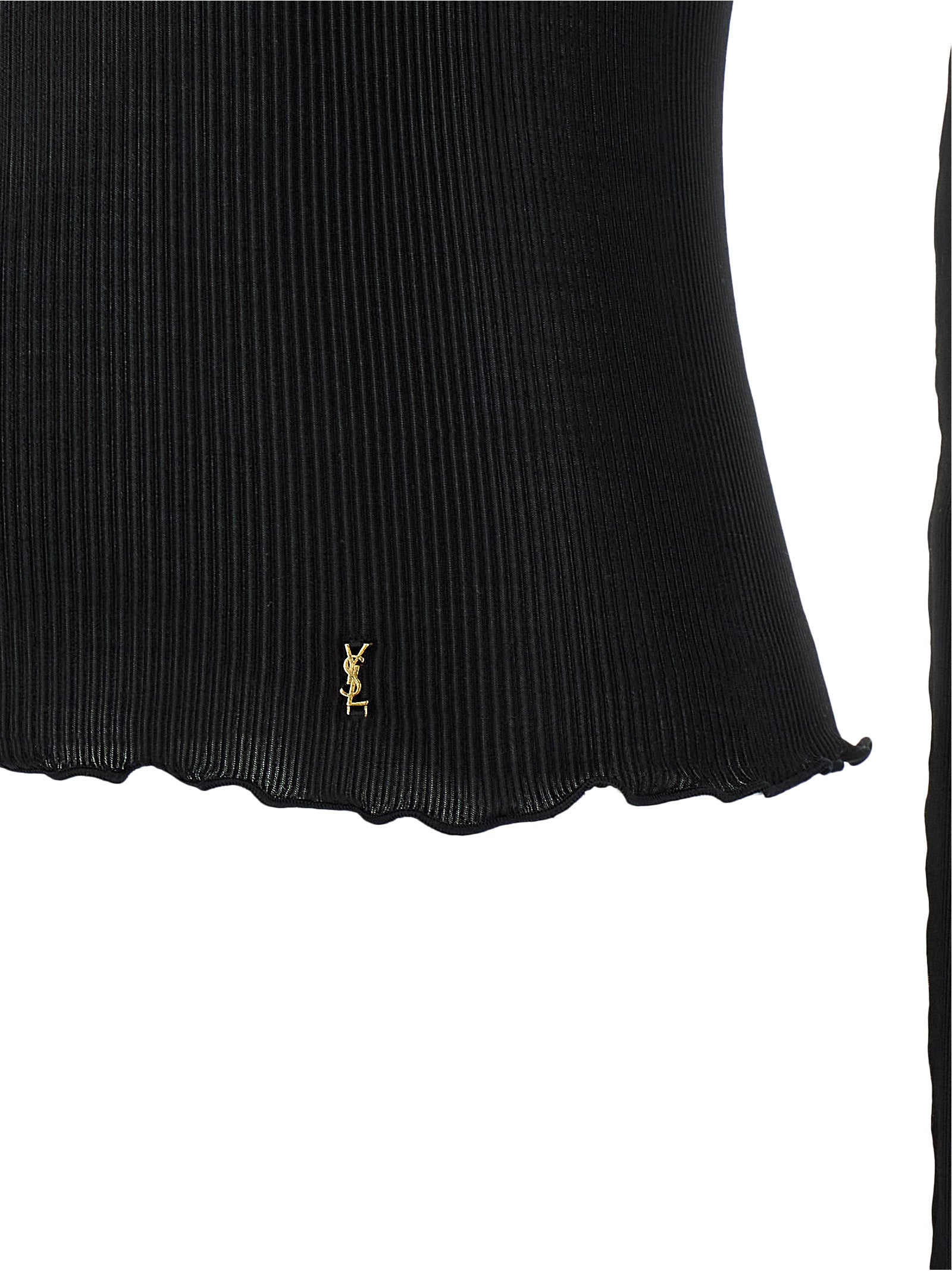 Saint Laurent Black Silk Shirt