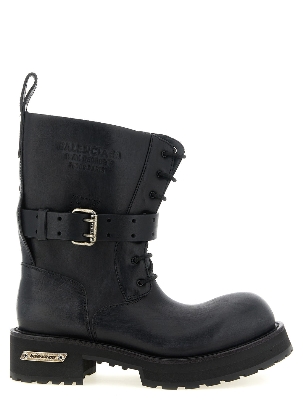 Balenciaga Black Calfskin Ankle Boots