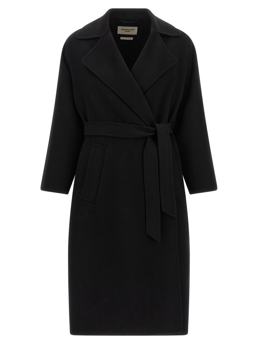Max Mara Black Virgin Wool Coat
