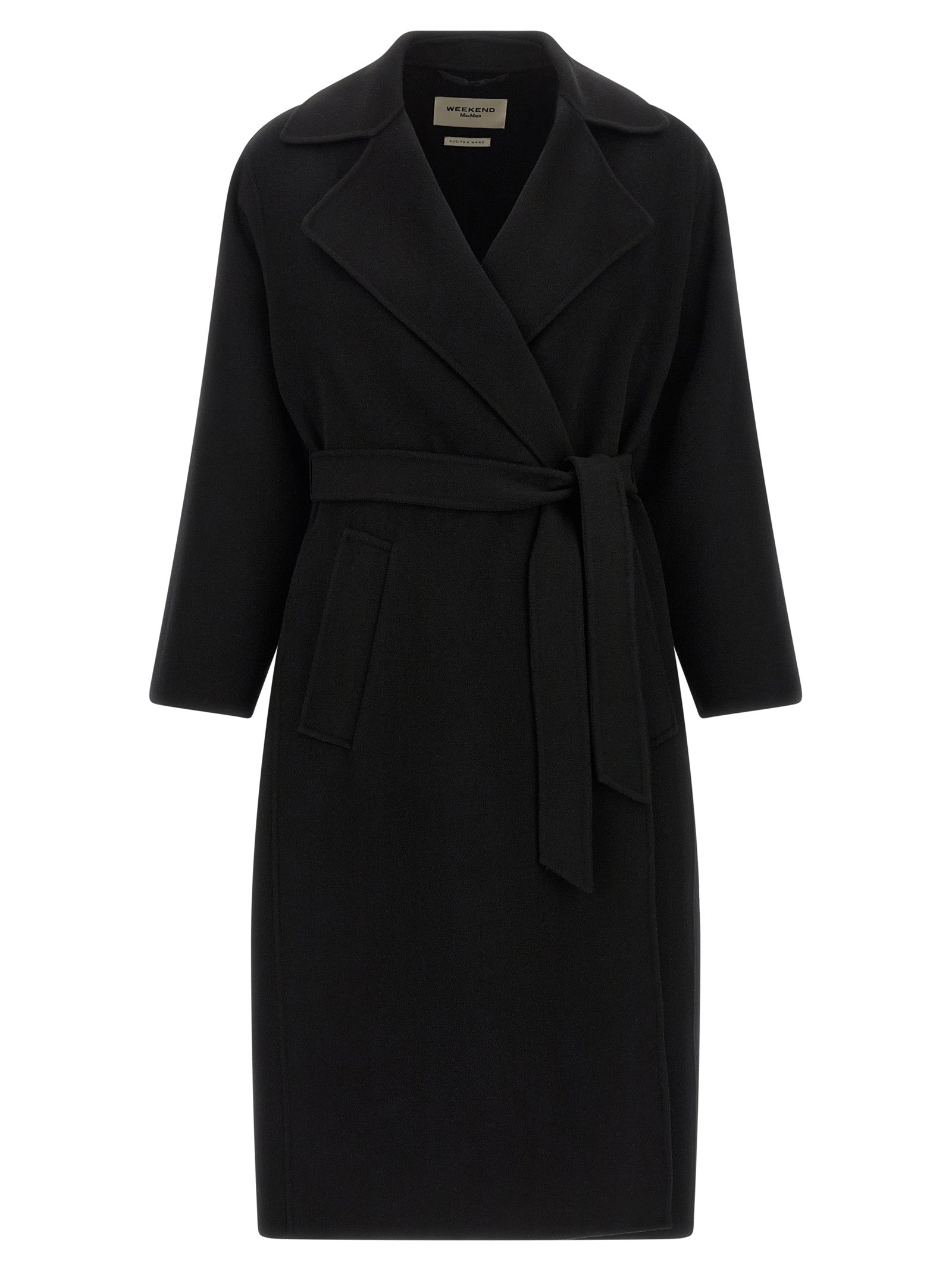 Max Mara Black Virgin Wool Coat
