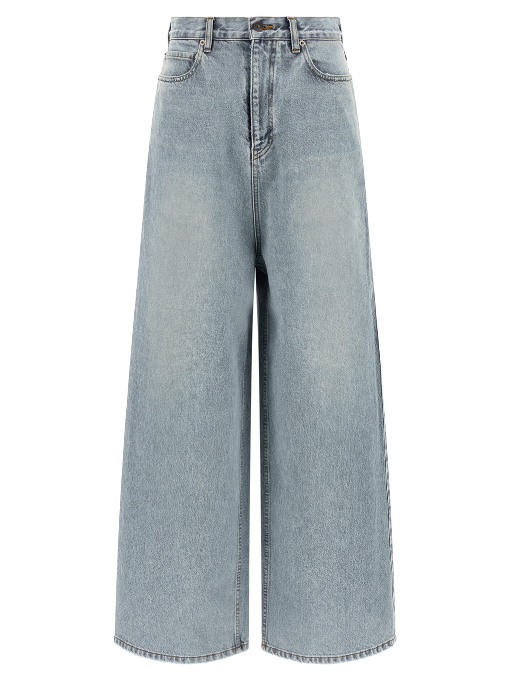 Balenciaga Blue Cotton Relaxed Fit Jeans