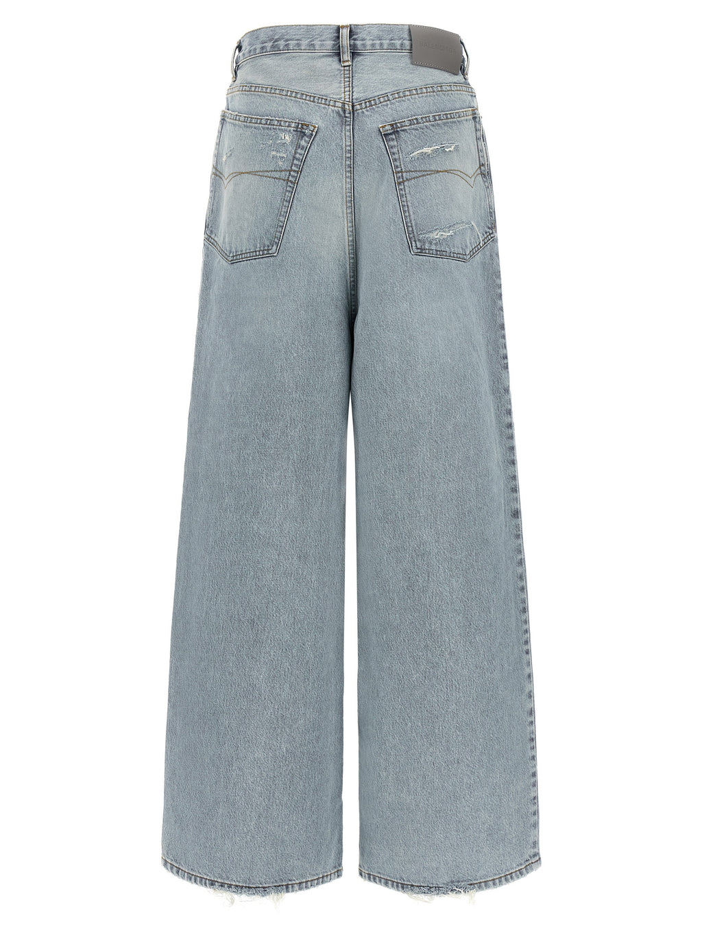 Balenciaga Blue Cotton Relaxed Fit Jeans