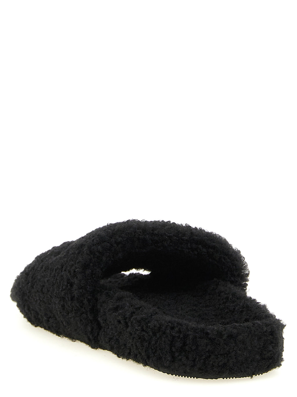 Balenciaga Schwarze Polyester-Slides