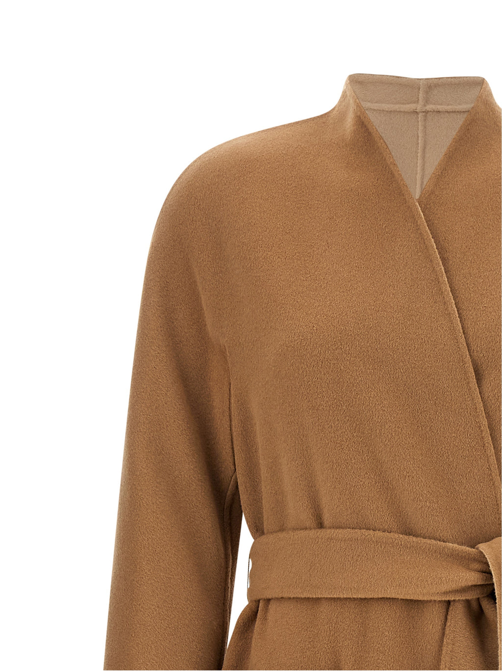 Max Mara beigefarbener Wollmantel