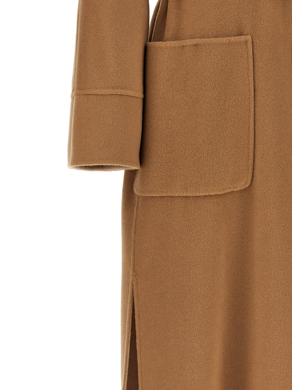 Max Mara beigefarbener Wollmantel