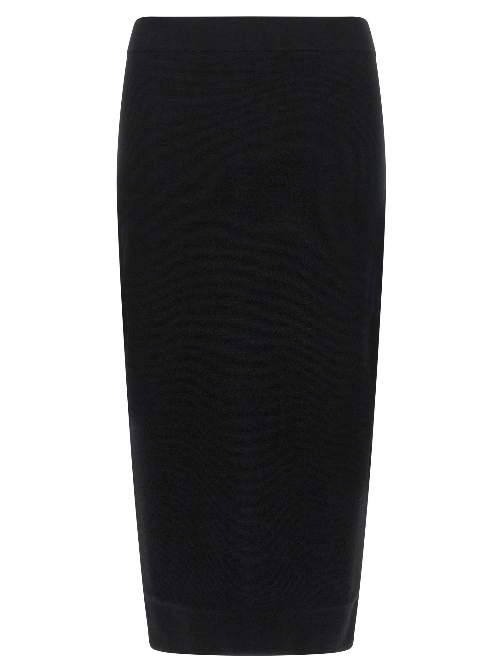 Max Mara Black Viscose Midi Skirt