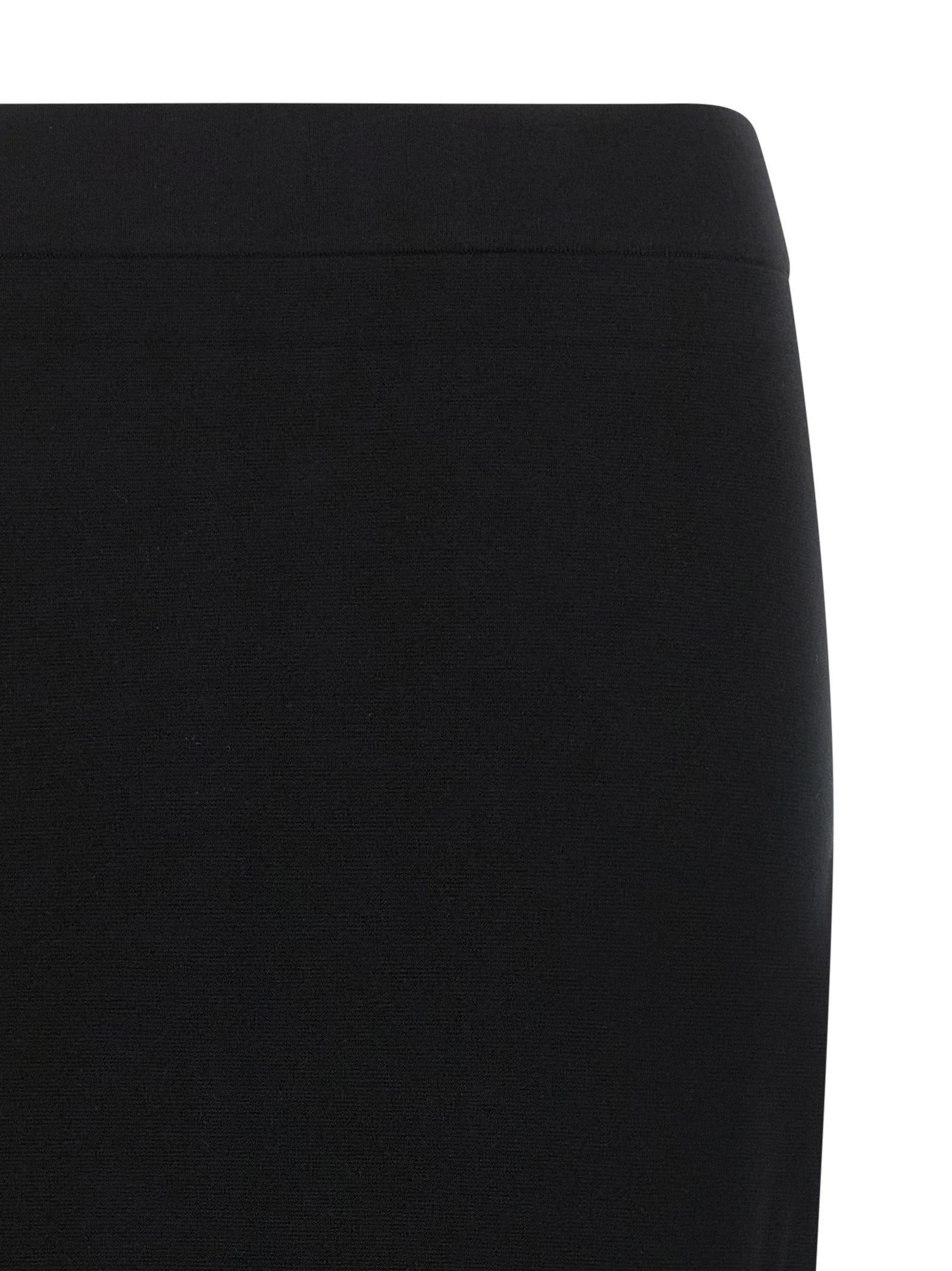 Max Mara Black Viscose Midi Skirt