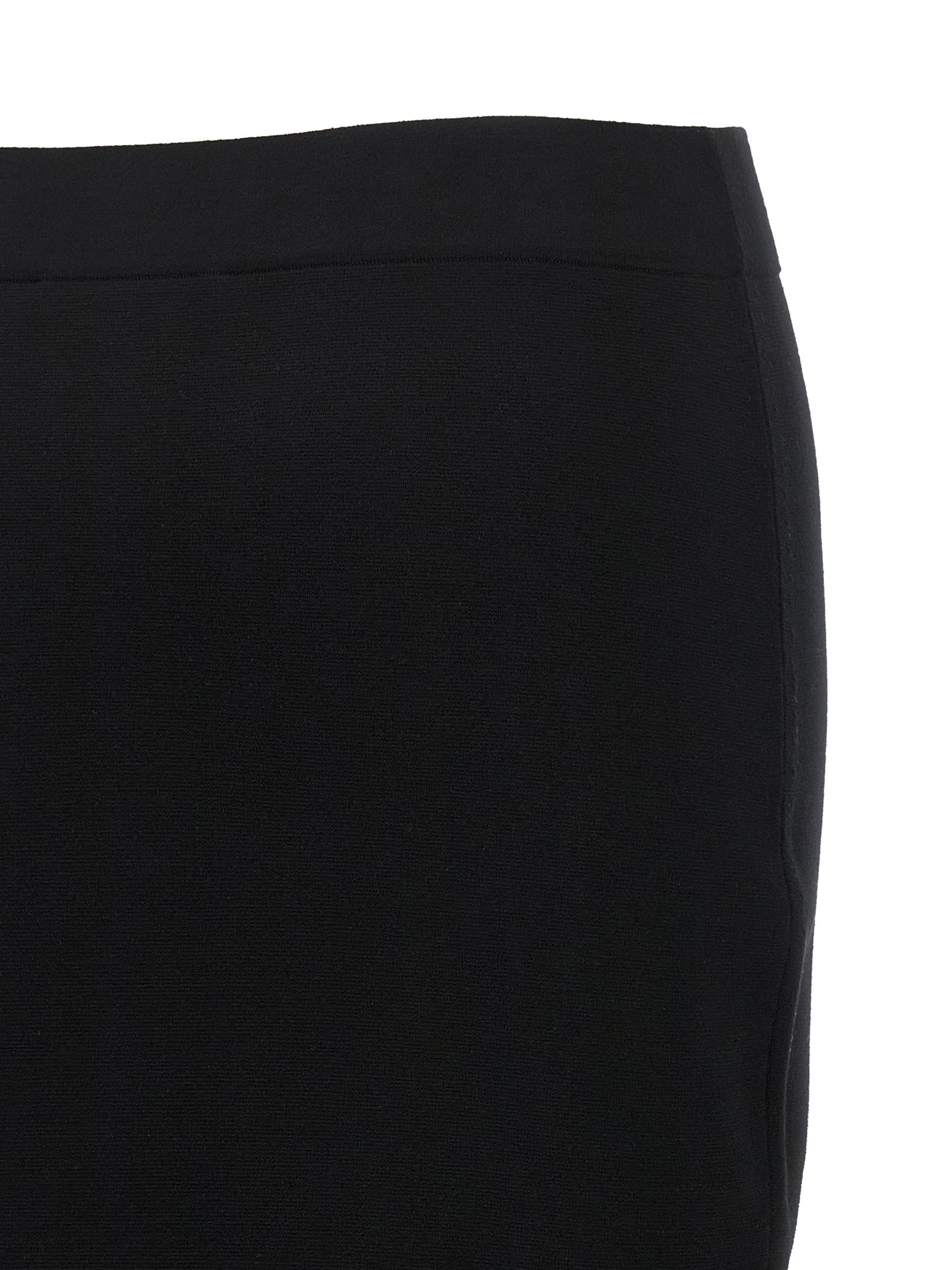 Max Mara Black Viscose Midi Skirt